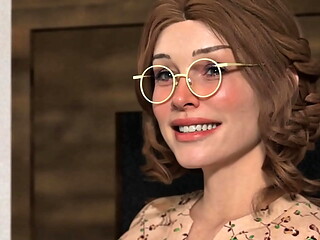 Horny Colledge boy fucks his Uncle'_s New hot Nerdy wife
