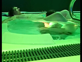18yo Fan Spotted Me at the Public Spa and Filled Me up in the Hot Tub