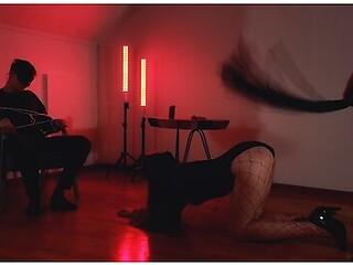 Tied Up Husband And Called The Master Of Bdsm