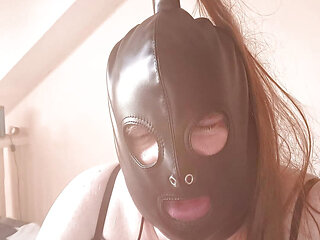 A special message to someone - make me your slut please Miss G. Drinking from a comdom