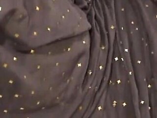 Wife Blindfold in Saree Boss Fucking - English Subtitles