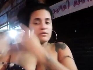 Amateur grabbing big boobs tease