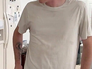 Cheating Busty Hot Blonde Gets Her Pussy Filled by Plumber and Her Boyfriend