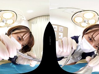Japanese nurse shares vr short hair pov sensual thrills