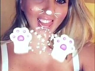 Amateur blond girl with big boobs getting fucked