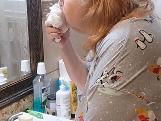 Washing My White Granny Panties for Client!