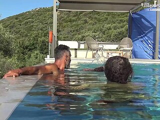 Glamour Mugur and Julia North - pool action - Mugur Porn