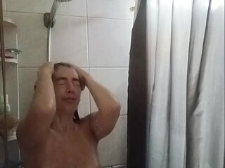 MILF Taking a Shower