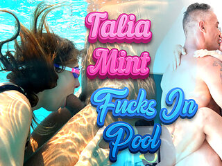 Talia Mint Fucks In Pool