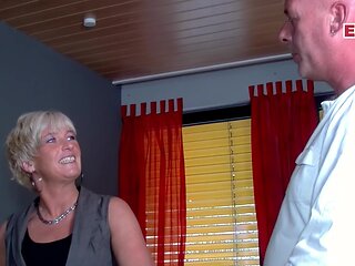 German Mature Blonde try Family Sex