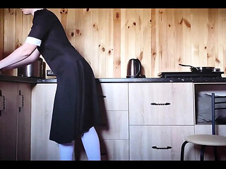 Big Ass Maid Gets Fucked While Cleaning