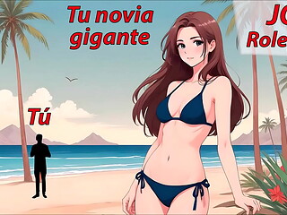 JOI hentai con una mujer gigante. Audio Roleplay en espa&ntilde_ol.