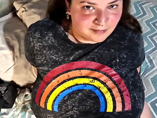Waking Up My Curvy Girlfriend - Real Homemade Morning Oral &amp_ Swallow