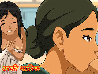 Desi Hentai Episode 2: Tharki Malik Hardcore Fucks His Indian Maid in Kitchen - Anime Cartoon Porn XXX