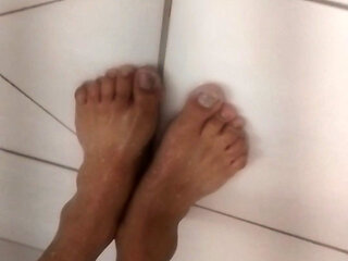 Sensual Shower Tease - Big Hard Cock Twirling & Stroking