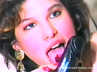 Banging Brunette Plays with Toys