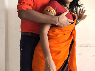 Beautiful big ass big boobs curvy Indian bhabhi in yellow saree