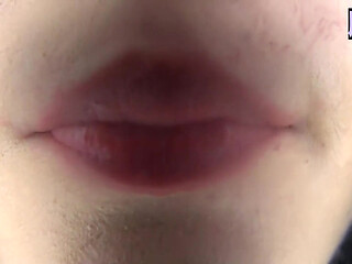Silk Tongue Glides Slow with Glossy Lips Dripping Pure Temptation - Clip3