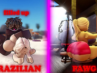 Met This PAWG Brazilian In Bar and I DESTROYED Her BBL (ROBLOX)