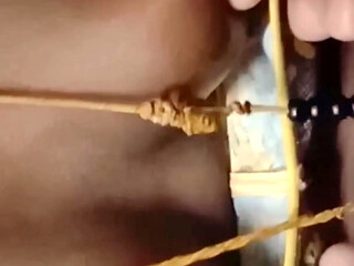 Desi Wife Black Queen Renu BDSM Nipple Pull & Hard Boob Squeeze by Bestie Githane! Indianhotwifex
