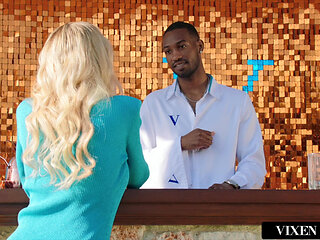 VIXENPLUS MILF Brandi Takes On 2 BBCs At Hotel Vixen