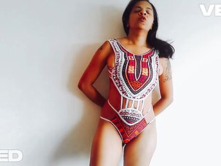 Indian Aztek Bathing Suit Super Model Brown Skin Erotic Cosplay Solo Female