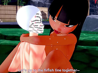 Chel get hard fucked in the hotsprings - El Dorado