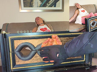 Dirty Feet Tickling Punishment in the Stocks Mars Solo and Tommy Toetickler (pip - Picture in Picture)