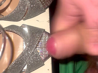 Cum in my wife's new shoes