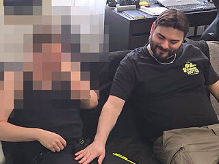 Straight Curious Handyman Came Back to Get His Big Cock Sucked Again