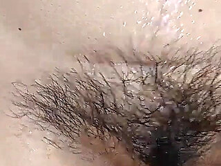 Sexy Amateur Wife Shaves Her Hairy Pussy.