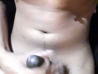 Masturbating