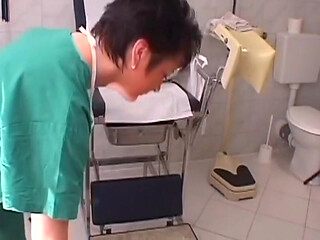 Mature Nurse Drains Her Patient Dry During Exam