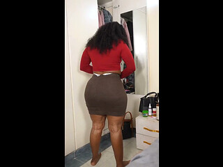 Thick Thighs in Skirt.