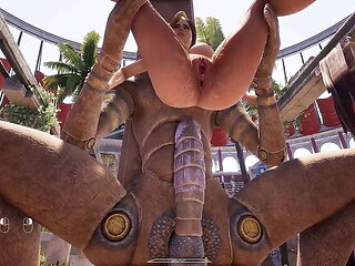 Lara Croft Tight Ass Anal Fuck - Huge Cock 3D Hentai Game Animation Gangbang with 1000 Spectators