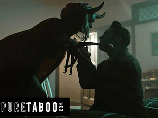 Big Tits Ashley Lane as Krampus Fucks Tommy Pistol's Hard Cock Rough on Christmas