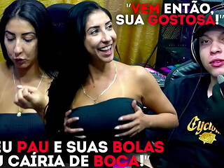 A Gostosa da Renatinha Mello deu em cima do apresentador, ser&aacute_ que rola uma grava&ccedil_&atilde_o porn&ocirc_ com os dois? - Podcast P&aacute_pum no Barraco!