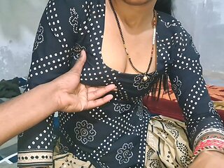 Indian Desi Bhabhi Xshika Riding and Twerking on the Husband's Tight Dick and Give to a Perfect Blowjob