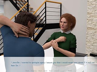 I caught my stepbrother's wife Jennifer completely naked