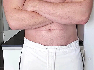I catch my neighbor! He gets punished with my feet and a fat load.