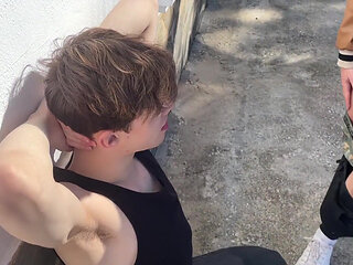 Cock Crazed Boy Buggered Outdoors - Part 2