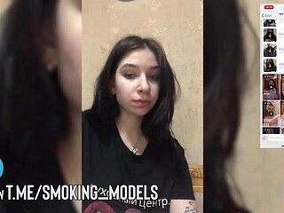 Smoking beauties in Amateur Cigarette Cam