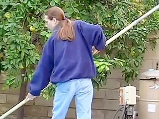 She loves fucking her pool guy