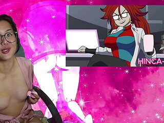 FILL ME UP LIKE HOW HE DID ANDROID 18 - Reacting To Hinca P'_s Perfect Cell ExotiqFox Solo Gooner Girl Masturbation