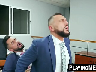 PlayingMen.com - Vicious men bangs Andrea Suarez'_s tight workmate hole