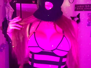 Artemisia Love Sexy Outfit and Balaclava Smoking Session for You