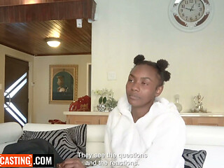 Some women love a finger up their ASS...got me ROUGH fucking this very shy EBONY TEEN student