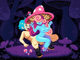 Flip Witch [ Pixel HENTAI Game ] Ep.14 hot monster girl FEMDOM draining his balls !