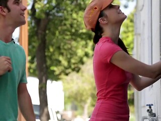 Brunette Veronica Radke Rides Logan Pierce