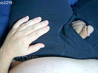 Another View of My Jerking My Smooth Cock